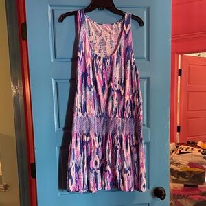 Colorful Sleeveless Patterned Dress Lilly Pulitzer xl